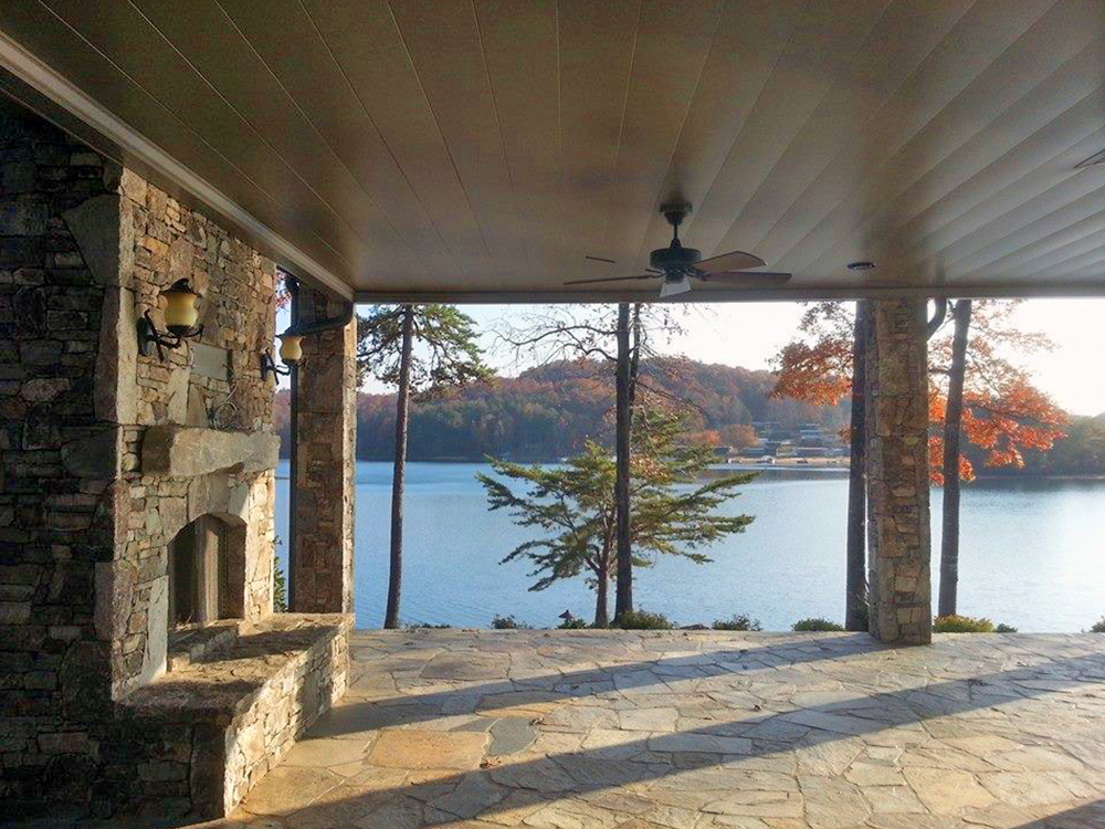 Lake view from custom home by Lake Keowee real estate experts Total Quality Home Builders