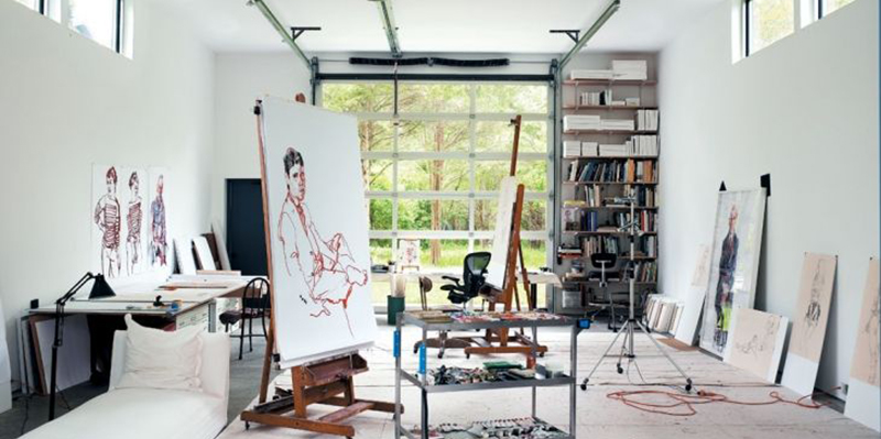 Craft the perfect art studio in the garage