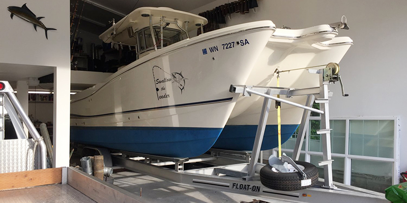 Build in storage space for your boat in your new garage